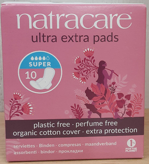 Ultra Xtra Pads - Super - With Wings (Natracare)